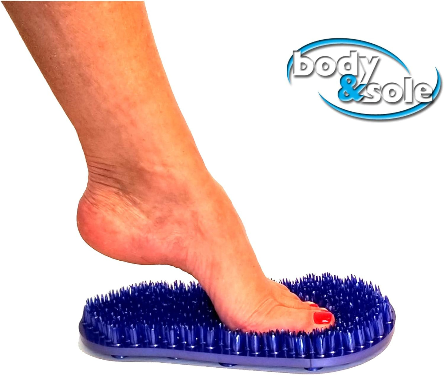 Soapy Soles Foot Scrubbing Pad & Massager, Pearl Blue