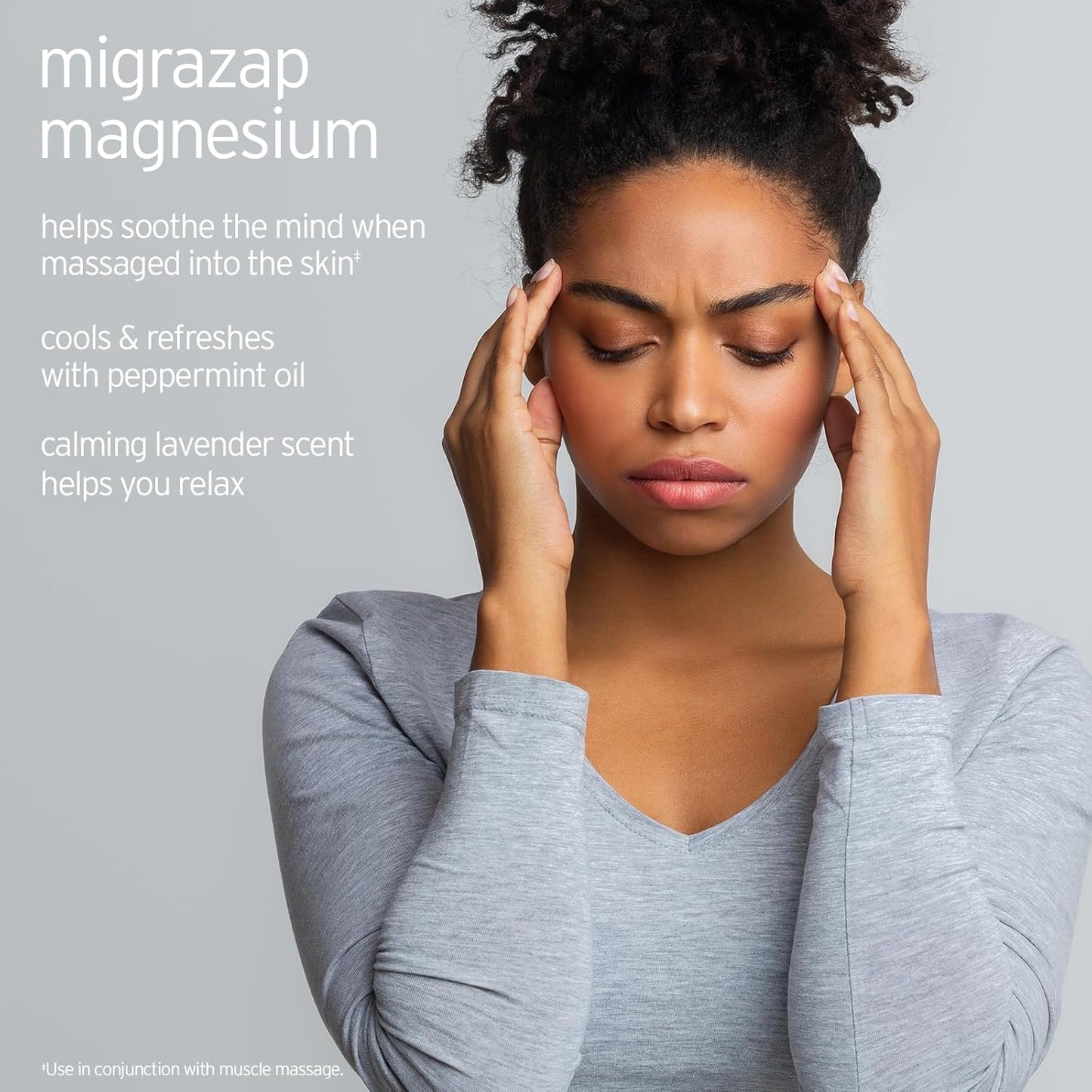 LIFE-FLO MigraZap Magnesium Roll On w/Magnesium Chloride, Lavender Essential Oil, Peppermint Essential Oil - Massage onto Temples, Forehead and Neck to Help Soothe The Mind, 60-Day Guarantee, 0.24oz