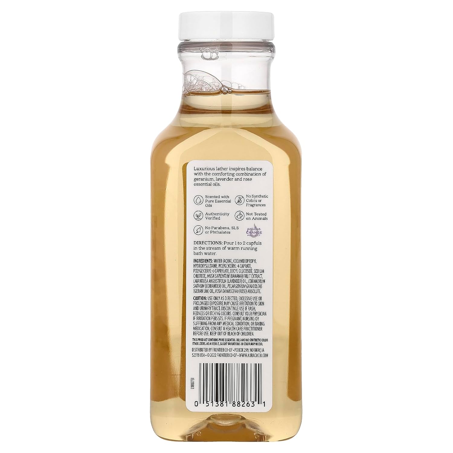 Aura Cacia Comforting Geranium Bubble Bath, 13 Ounce