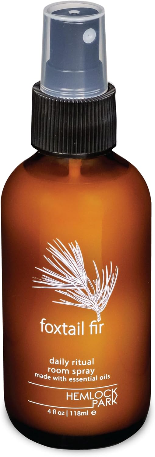 Hemlock Park Foxtail Fir Botanical Mist Room + Linen Spray | 4 oz Glass Bottle | Made in USA