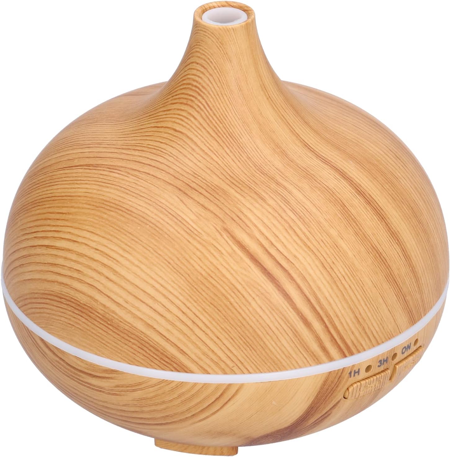 150ml Wood Grain Aromatherapy Diffuser USB Essential Oil Diffuser with Cool Mist and 7 - Color LED Night Light - Quiet Humidifier for Bedroom, Office, Living Room