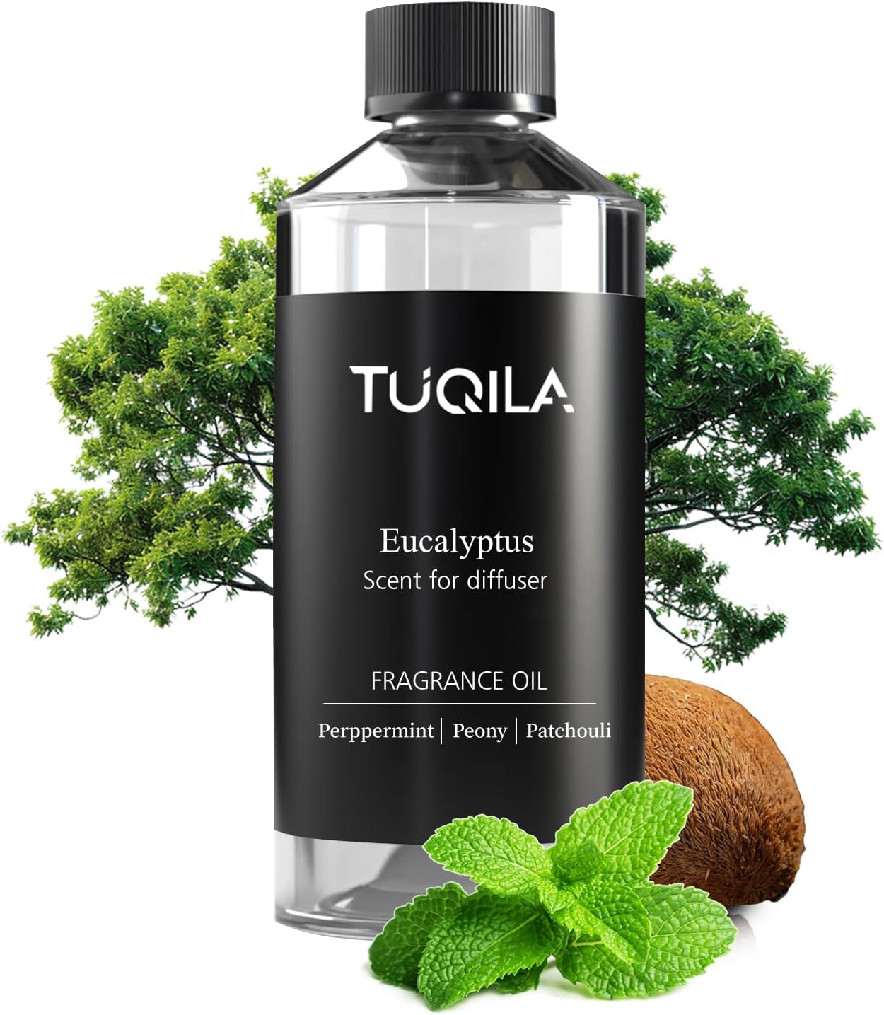 Eucalyptus Essential Oils 500ML Mint Revive Diffuser Scent Oil Purifying Bergamot & Patchouli for Waterless Diffusers, Spa-Grade Breathe Easy Aromatherapy for Home and Welness