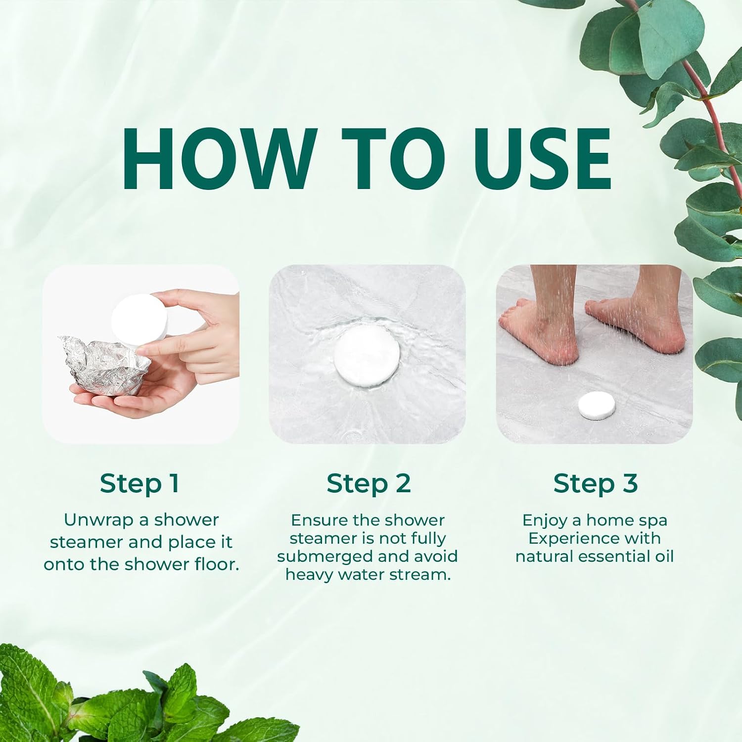Shower Steamers Aromatherapy 18 Pack, Menthol & Eucalyptus Shower Bombs with Natural Essential Oils, Birthday Gifts for Women Men, Teacher Appreciation Gifts for Wife