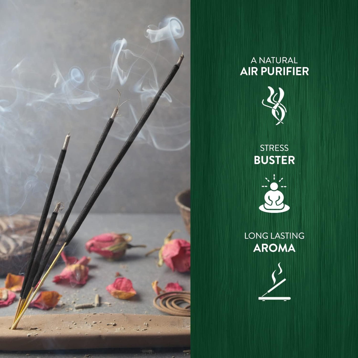 HEM Precious Musk Incense Sticks – (120 Sticks, 6 Boxes Inside) - 9 Inches Long ,Dispel Negativity, Induce Relaxing Sleep, Spiritual Strength, Aromatherapy, And Strengthen Meditation Practices