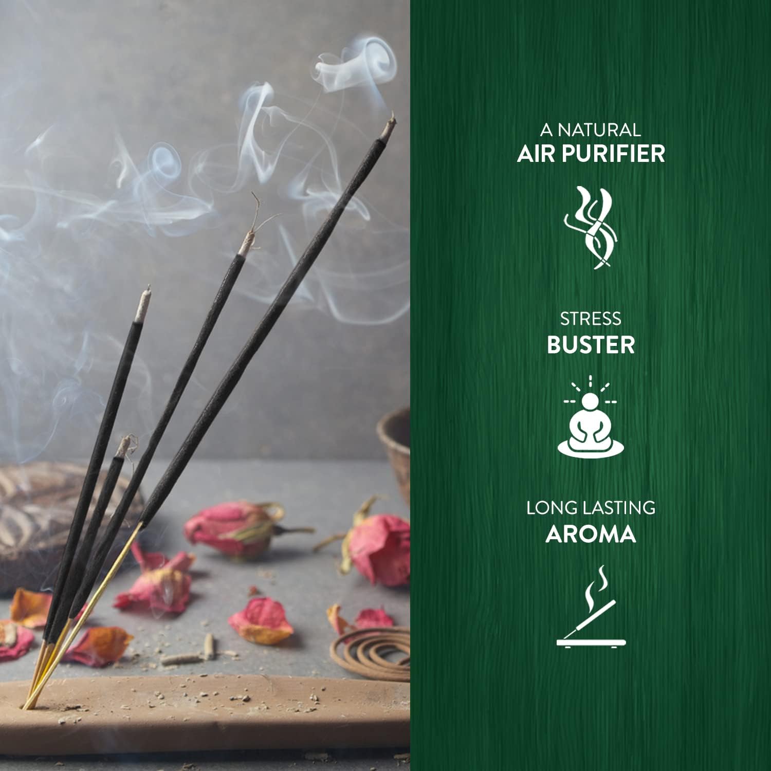 HEM Precious Musk Incense Sticks – (120 Sticks, 6 Boxes Inside) - 9 Inches Long ,Dispel Negativity, Induce Relaxing Sleep, Spiritual Strength, Aromatherapy, And Strengthen Meditation Practices