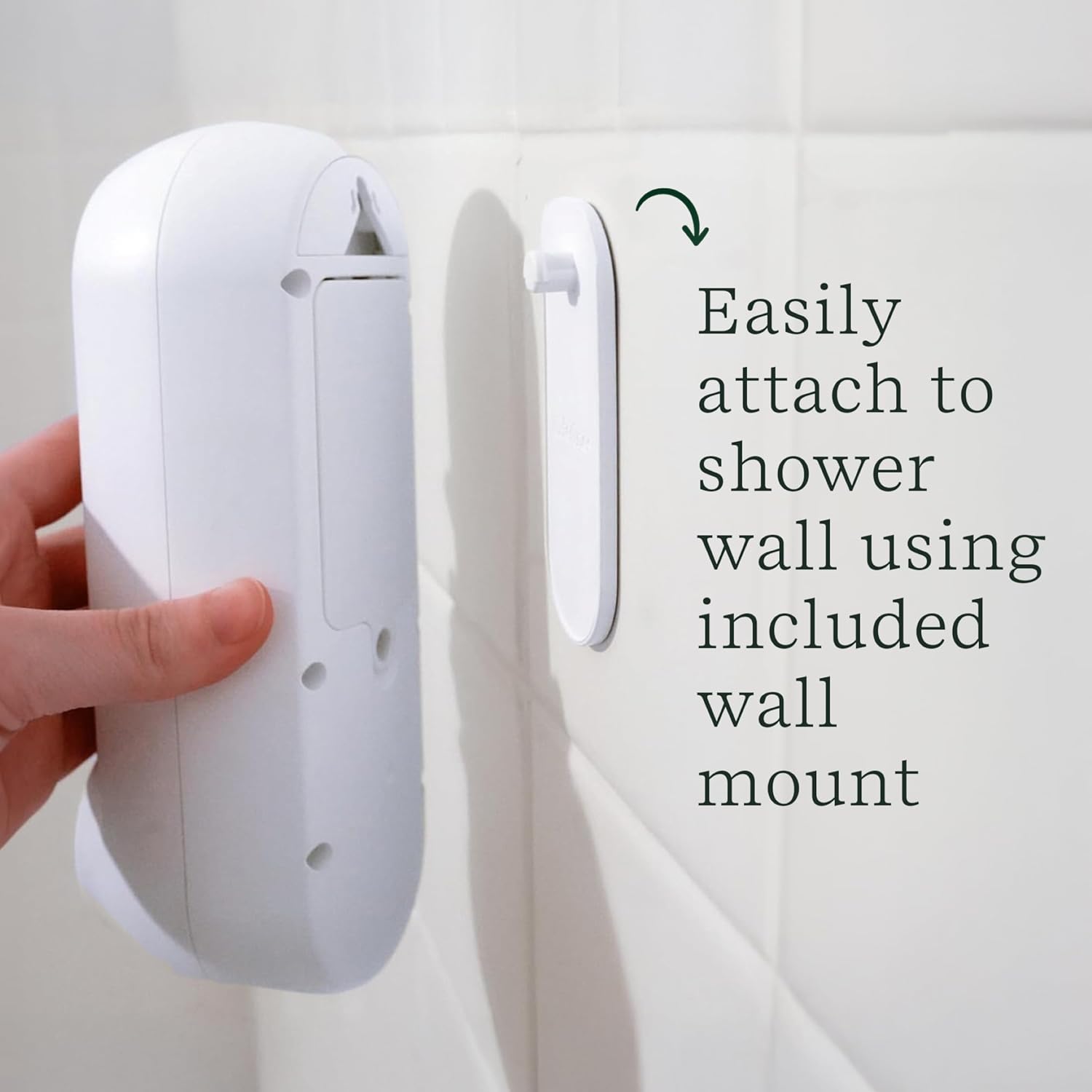Lifelines Shower Diffuser - Wall-Mounted Essential Oil Diffuser for Showers - Aromatherapy Diffuser for Home Spa Experience, Auto Shut-Off Feature - ClickWick Essential Oil Blend Included