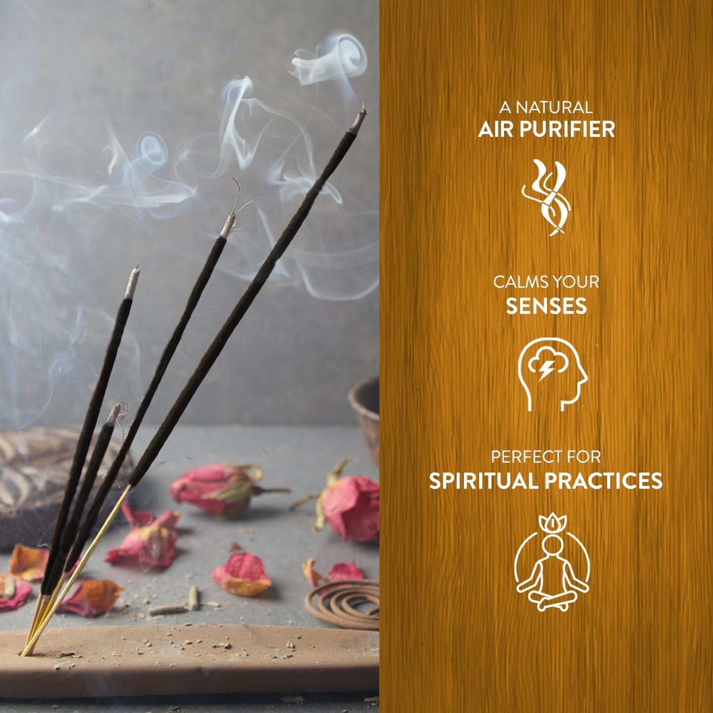 Hem Clove Incense Sticks – Pack of 6 Boxes (120 Sticks Total, 9-Inch Long) | Natural Hand-Rolled Fragrance for Meditation, Relaxation & Positivity | 20g Each Box