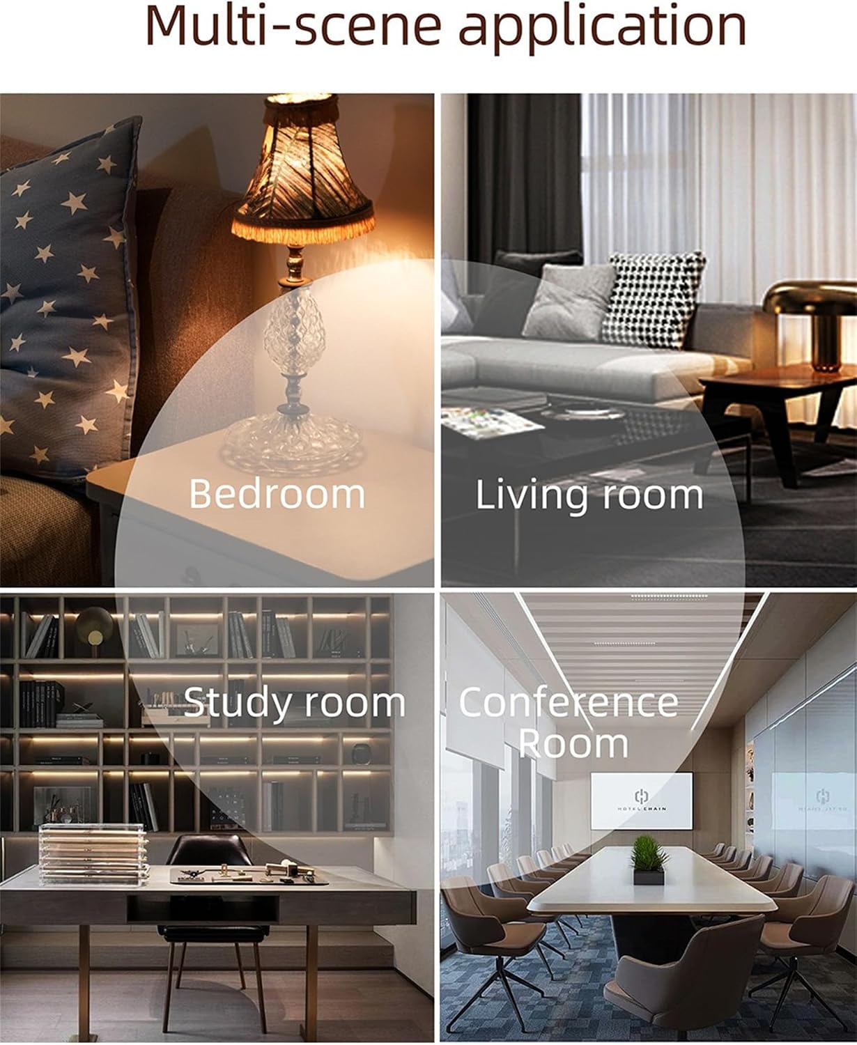 500ml Ultrasonic Aromatherapy Essential Oil Diffuser, Wood Grain Cool Mist Humidifier with Remote Control, Timer & 7 LED Colors Light for Bedroom Home Office