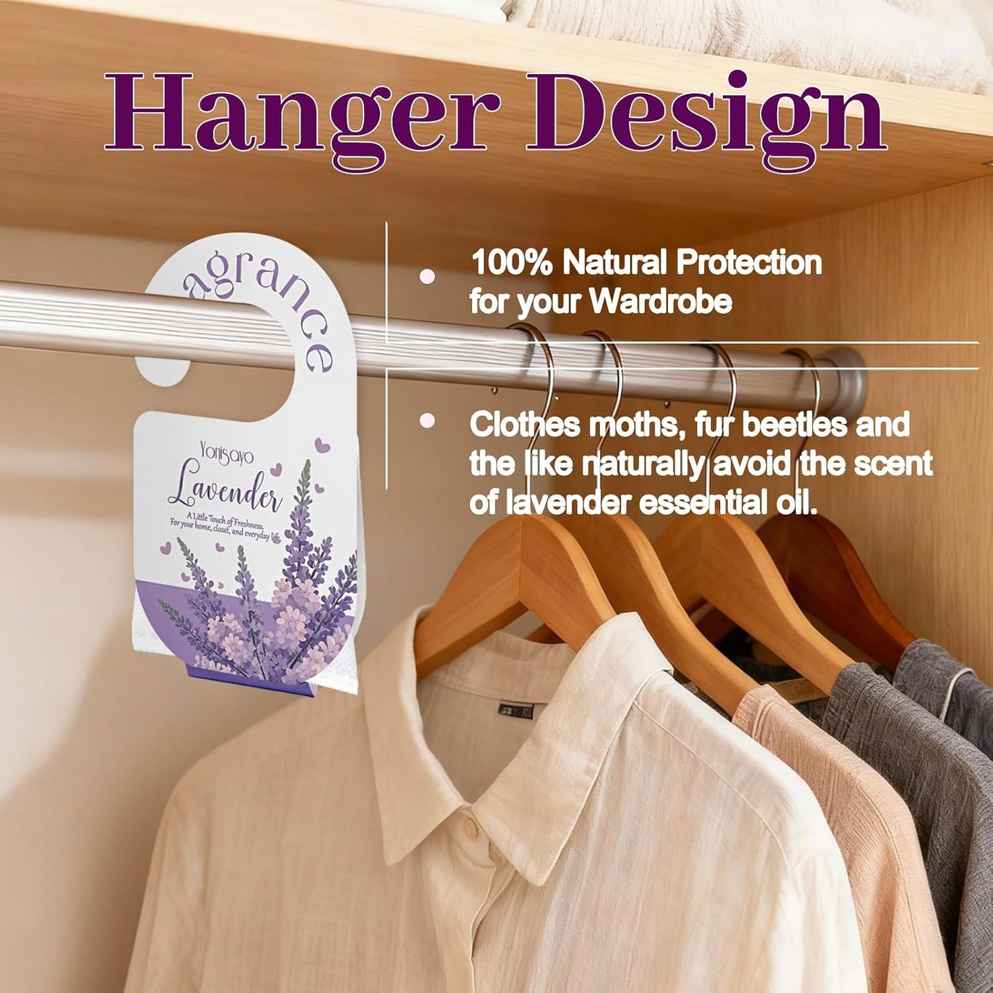 14 PCS Lavender Sachets Bags for Drawers and Closets, Long Lasting Scented Sachets Air Fresheners, Natural Odor Eliminator, Home Fragrance for Wardrobe, Shoe Cabinet, Car & Bathroom Potpourri Bag