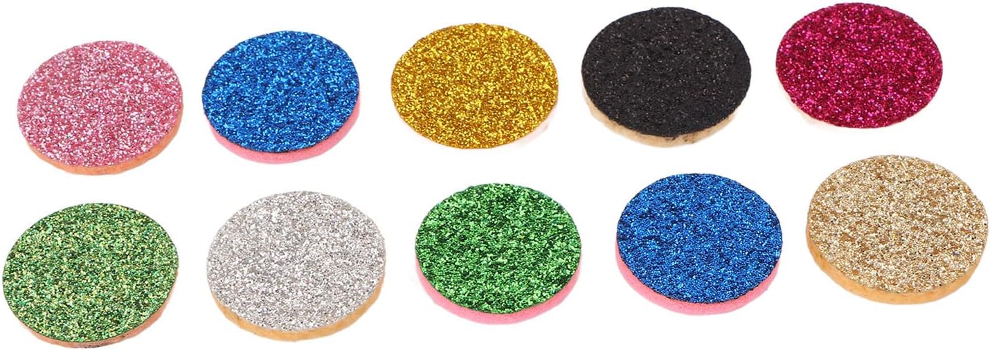Essential Oil Diffuser Refill Pad 20pcs Washable Reusable Felt Pads for Aromatherapy Necklace Bracelet 0.8 Inch Diameter Multi Color Set