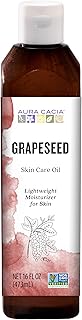 Aura Cacia - Pure Grapeseed Oil | Non-GMO Project Verified | 16 fl. oz.