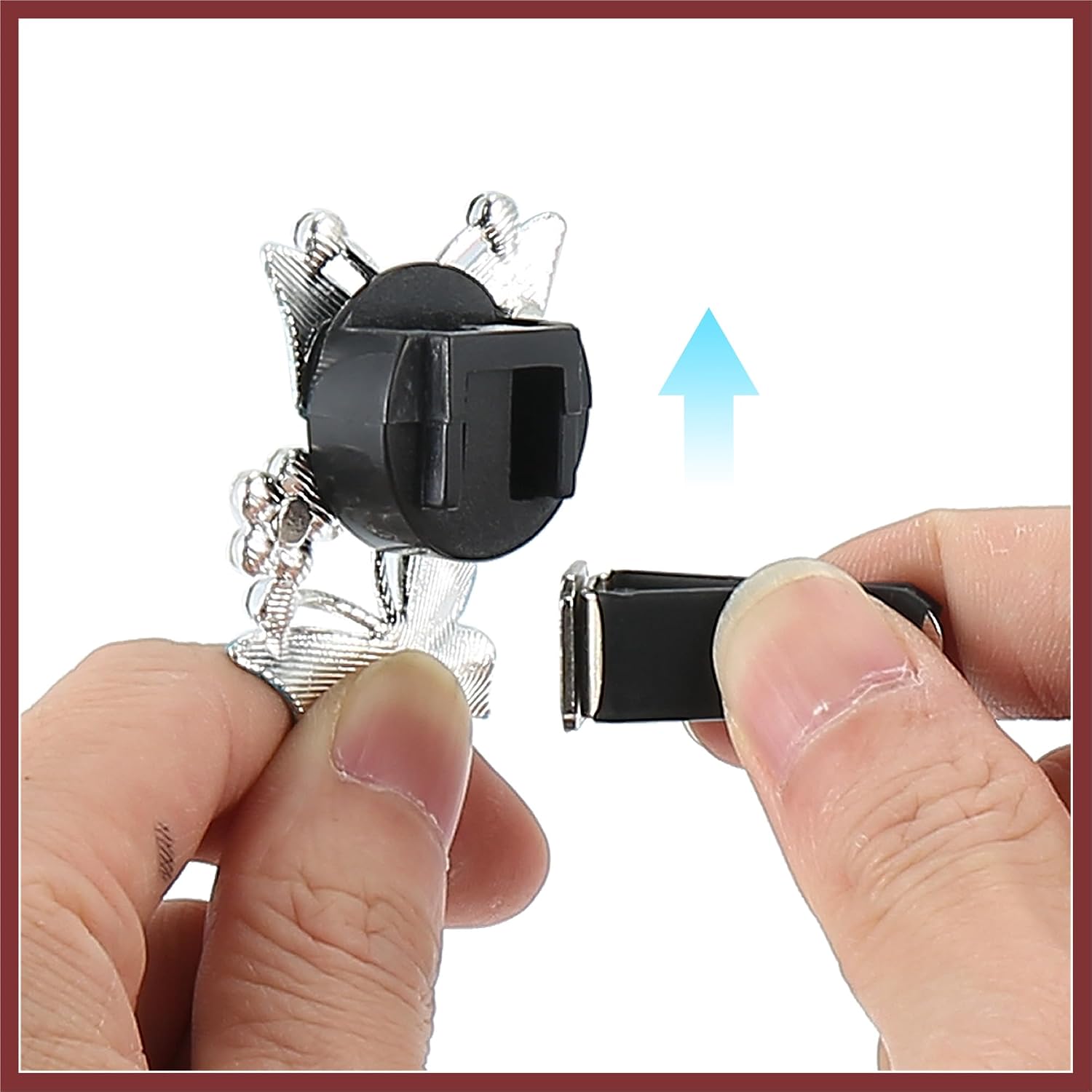 Car Butterfly Shape Clips for Air Conditioner Outlet Vent Decorations Clip Purple 4 Pcs Replace Parts
