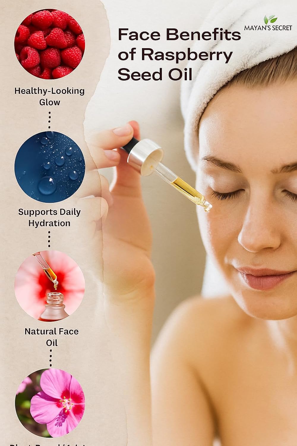 Red Raspberry Seed Oil Cold Pressed Unrefined Virgin Undiluted 100 Percent Pure Natural Face Skin Hair Body Moisturizing Oil