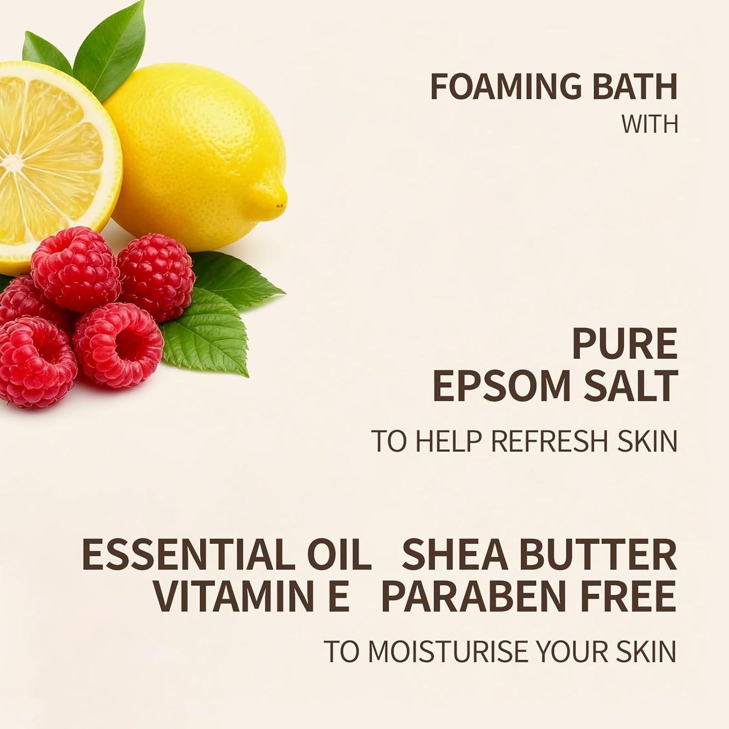 17.9 Fl Oz Foaming Bath with Essential Oil, Epsom Salt, Moisturize Soften