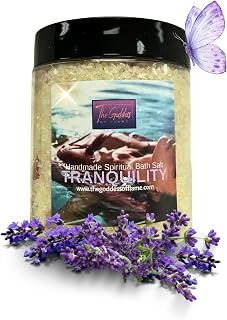 Tranquility Bath Salts – Dead Sea Salt Bath Soak for Relaxation, Calm, Spiritual Cleansing & Ritual Use 12oz