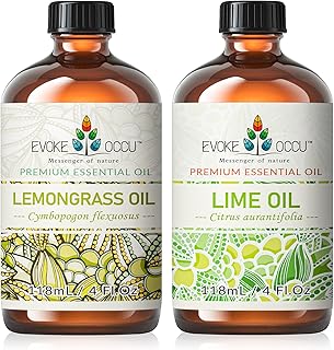 EVOKE OCCU Lemongrass Essential Oil and Lime Essential Oil - 4 Fl Oz