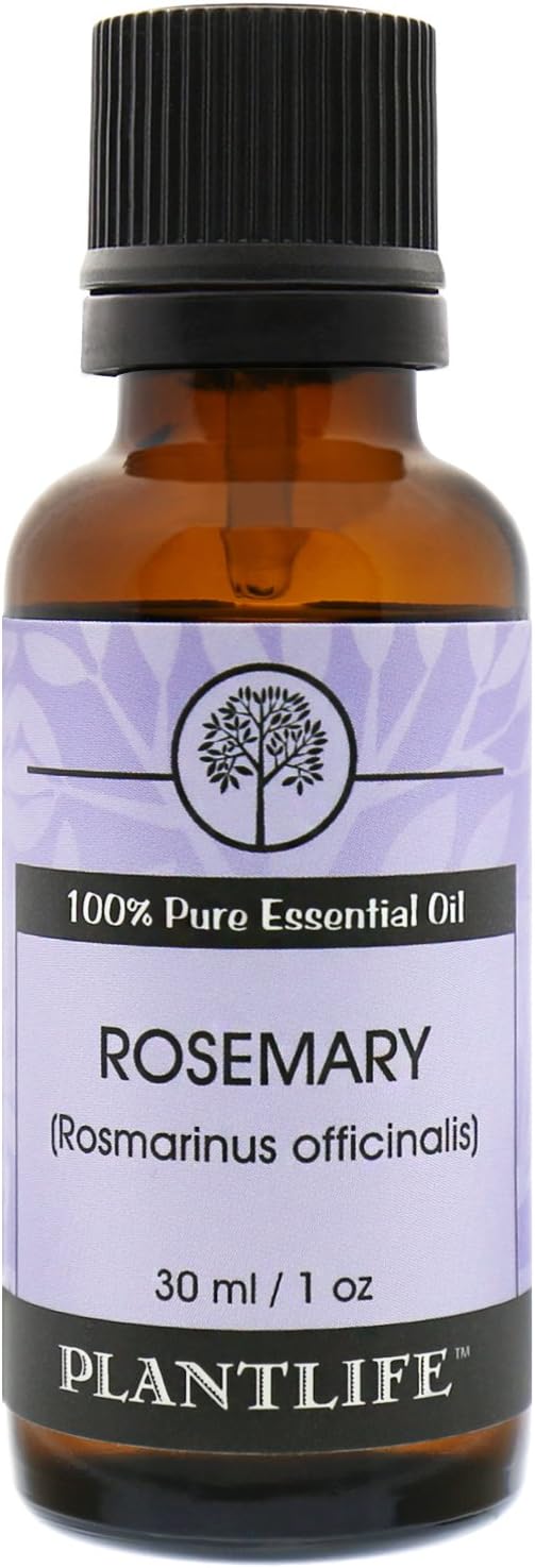 Plantlife Rosemary Aromatherapy Essential Oil - Straight from The Plant 100% Pure Therapeutic Grade - No Additives or Fillers - 30 ml