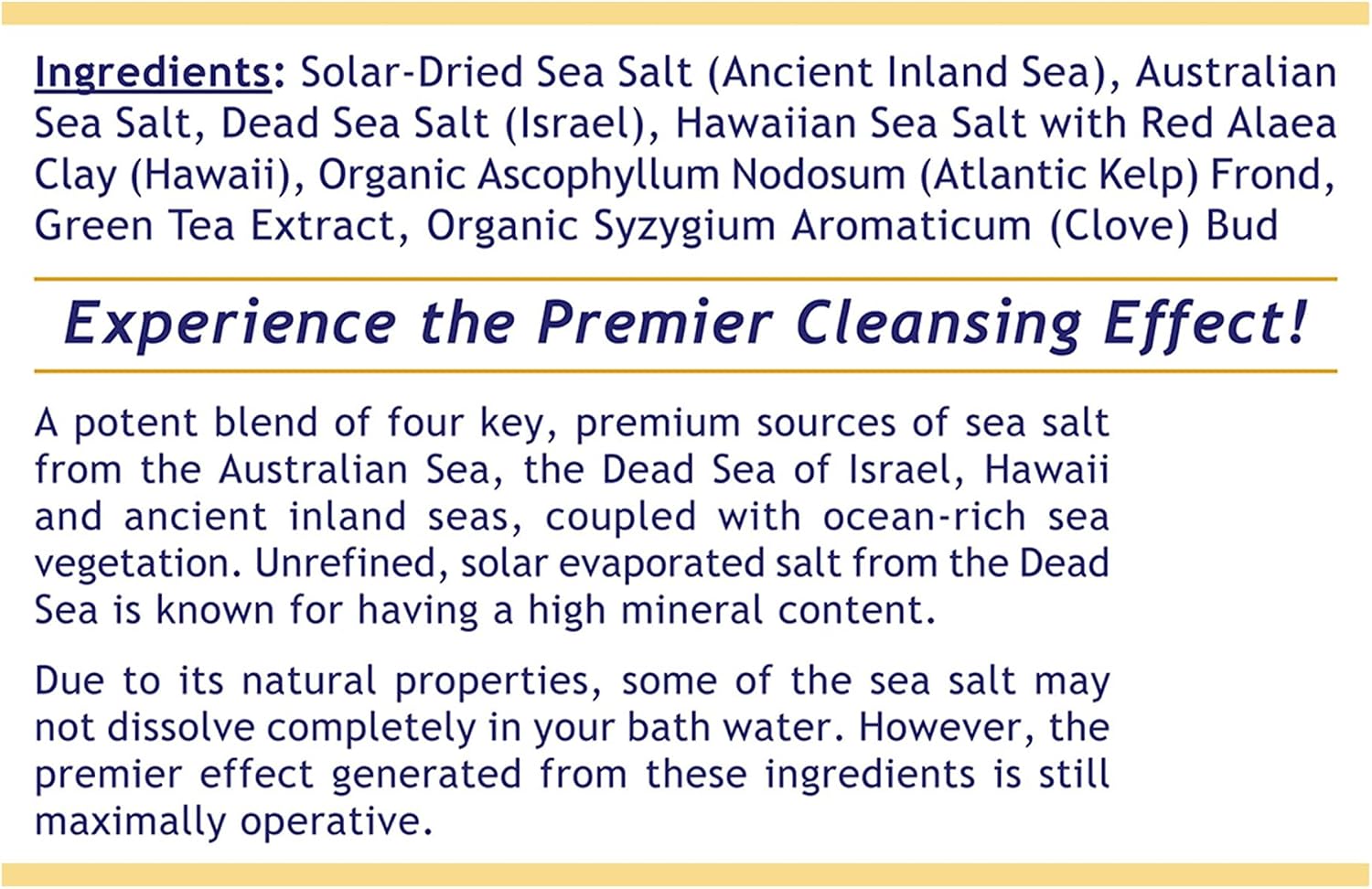 Premier Research Labs Medi-Soak - Bath Salts for Foot and Body Soak, Sea Salt Bath for Women and Men, Relaxing Mineral Bath Soak, Gentle Exfoliant, Organic, Vegan, No Added Fillers - 2 Lb