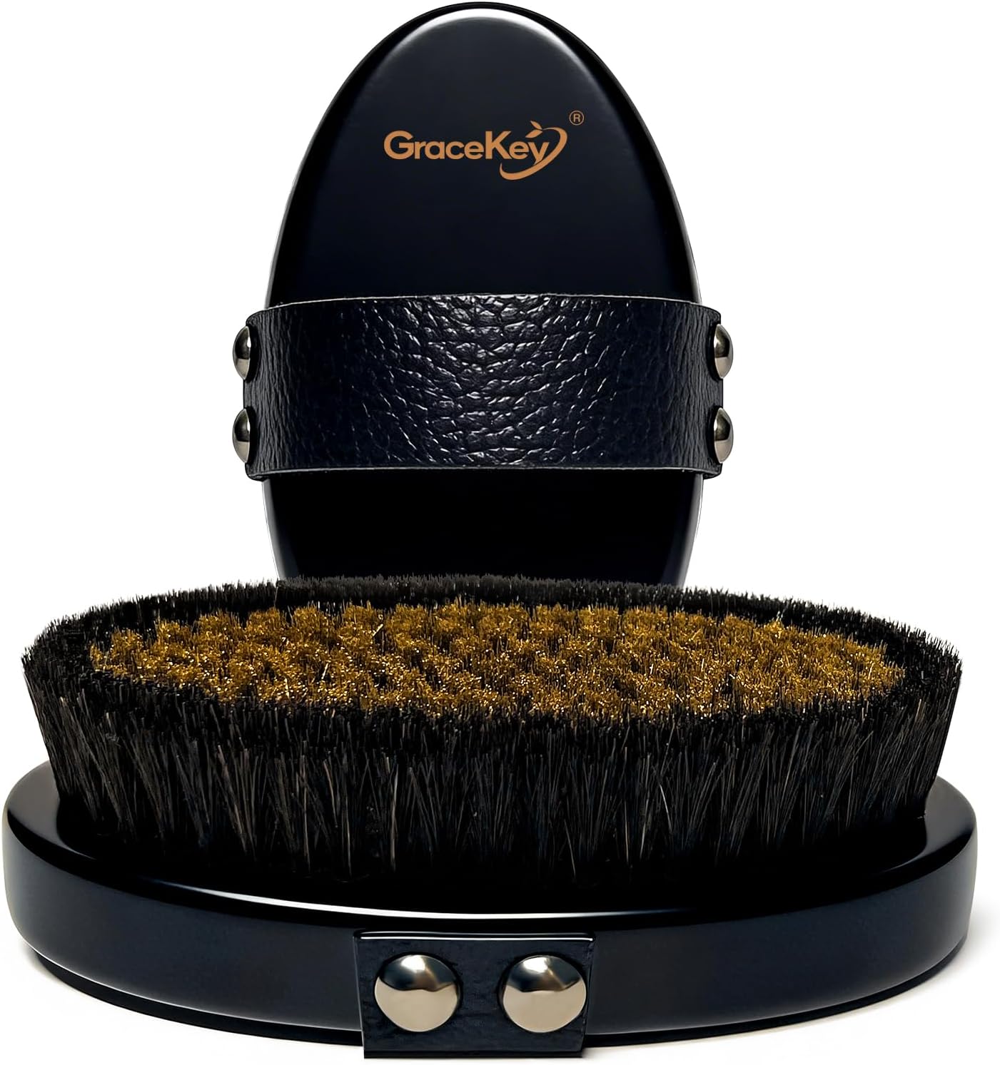 Copper Dry Brush for Cellulite, Exfoliating Body Brush | Improve Cellulite Appearance, Lymphatic Drainage, Pure Copper Bristles, Gentle Exfoliation