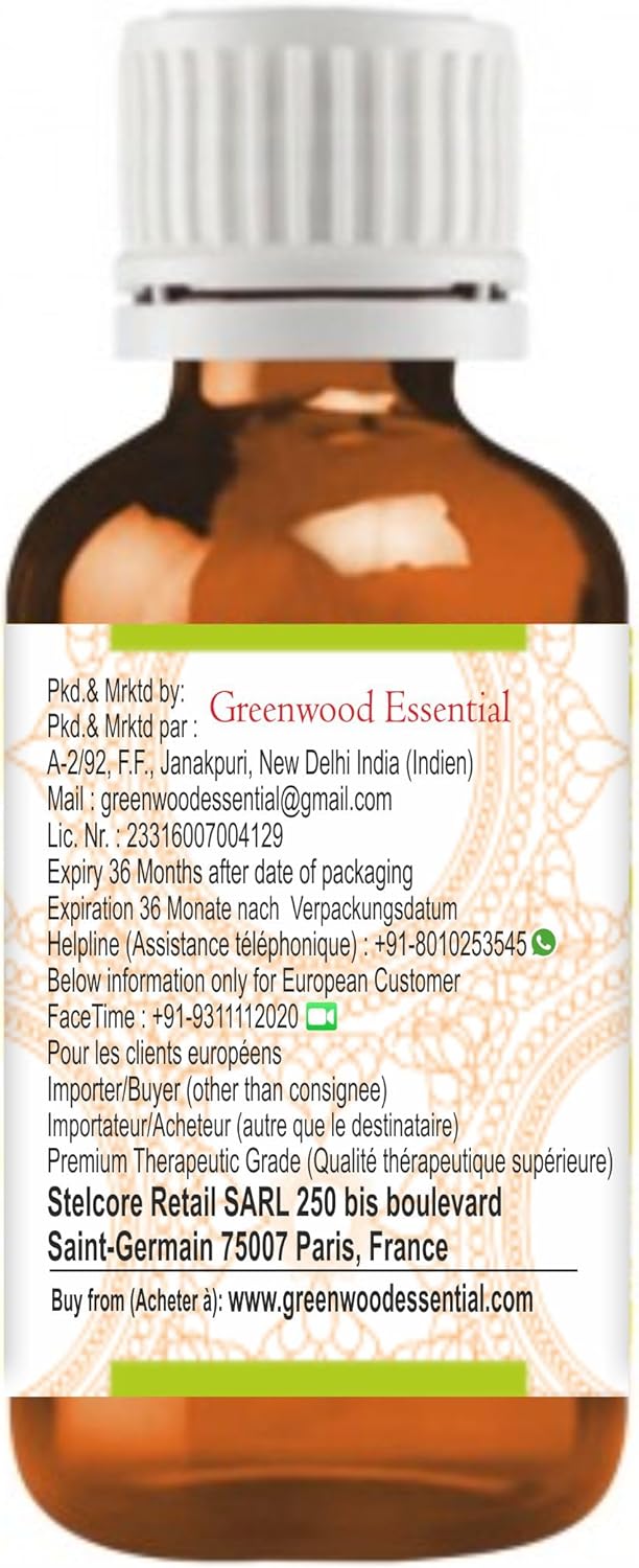 Greenwood Essential Peru Balsam Essential Oil (Myroxylon pereirae) Pure | Viscous Texture | Rich Aroma | Unisex | All Skin Types |Natural Extract Steam Distilled 30ml (1 oz)