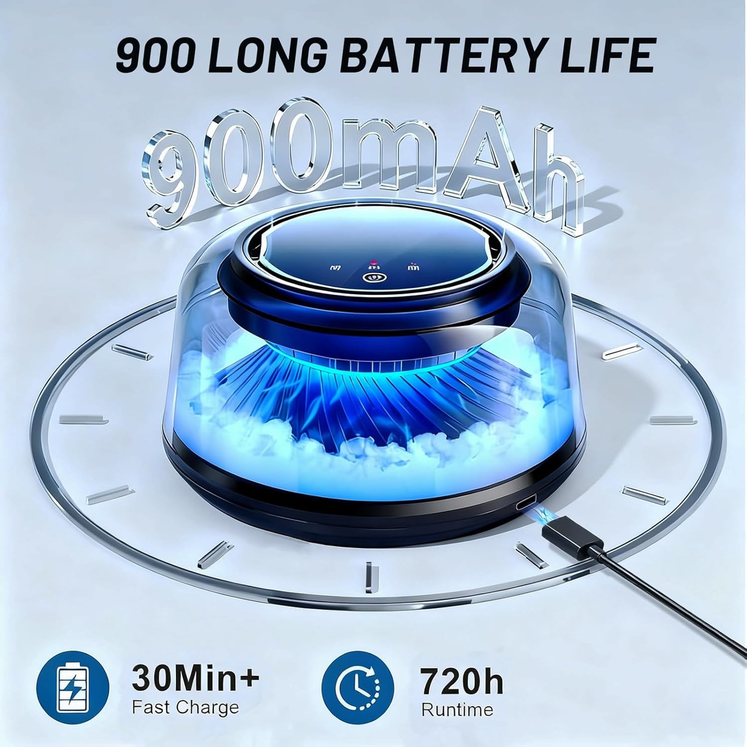 Smart Car Air Freshener, Car Air Freshener Diffuser with Starry Sky Projection Auto On/Off Intelligent, 3 Adjustable Mist Modes Rechargeable Aromatizante para Carro - Car Diffuser