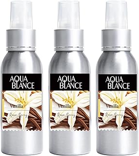 Fragrant Room Spray, Vanilla, 3 x 3.4 fl oz, Air Fresheners Odor Eliminator for Home, Bathroom, Concentrated Room Spray