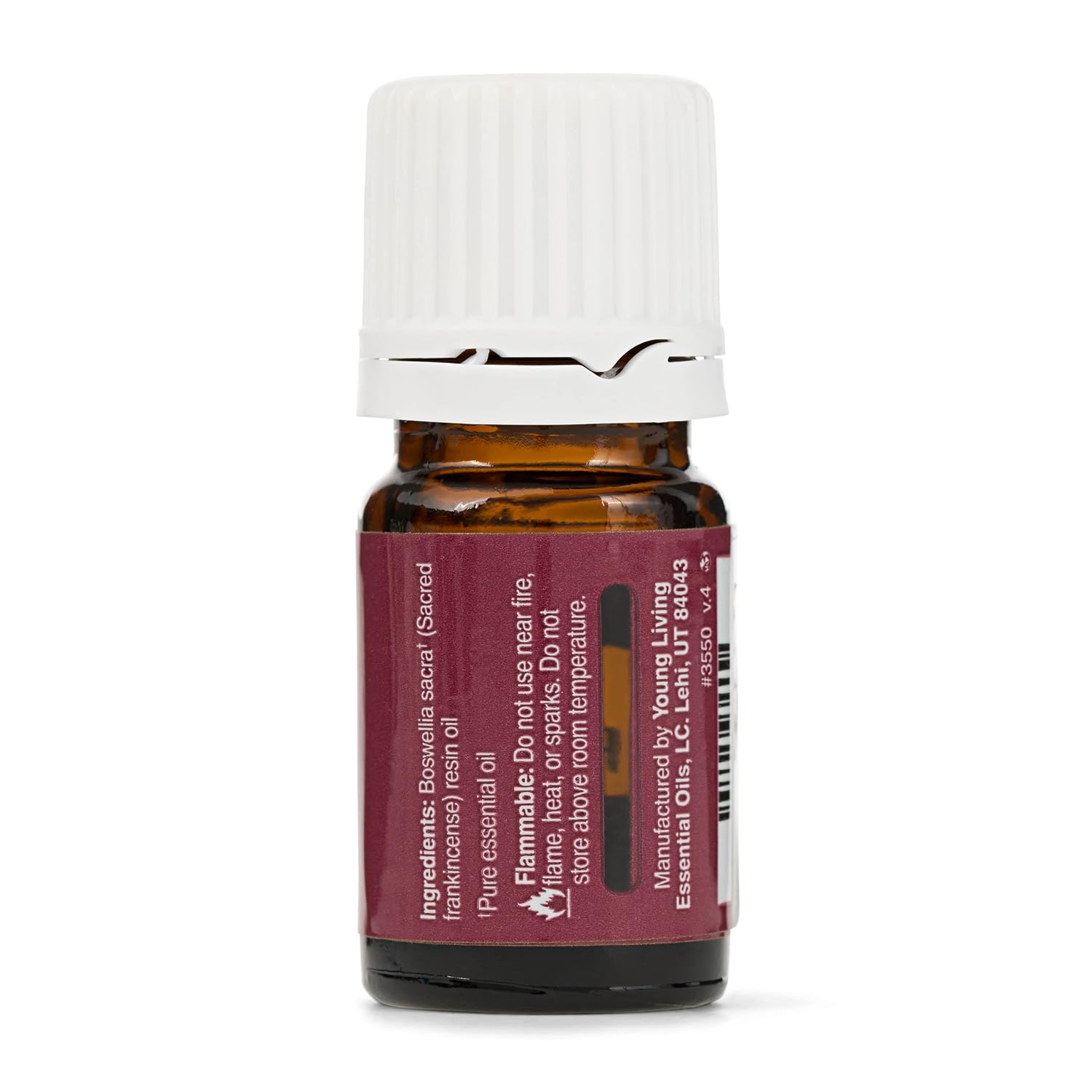 Young Living Sacred Frankincense Essential Oil 5ml | Pure Boswellia Sacra Resin Oil | Aromatherapy for Meditation & Diffuser Use | Calming Woodsy Aroma