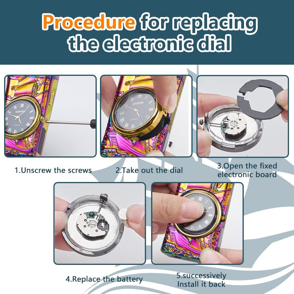 GADATOP Sail Lighter - Plasma & Arc Electric Lighter, Windproof & Fashionable, USB Rechargeable, Multi-Sail Design with Real Watch Dial LED Lighting