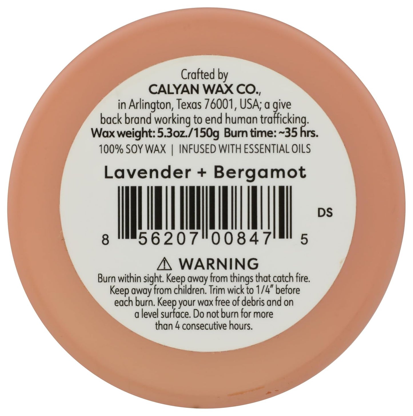 Calyan Wax Co. Dignity Series Lavender & Bergamot Candle