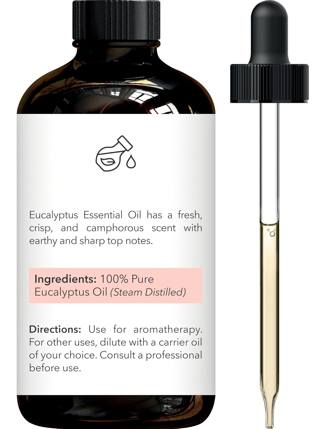 Brooklyn Botany Grapefruit & Eucalyptus Essential Oils – 4 Fl Oz (Pack of 2) – 100% Pure & Natural – Refreshing & Invigorating Aromatherapy Blend