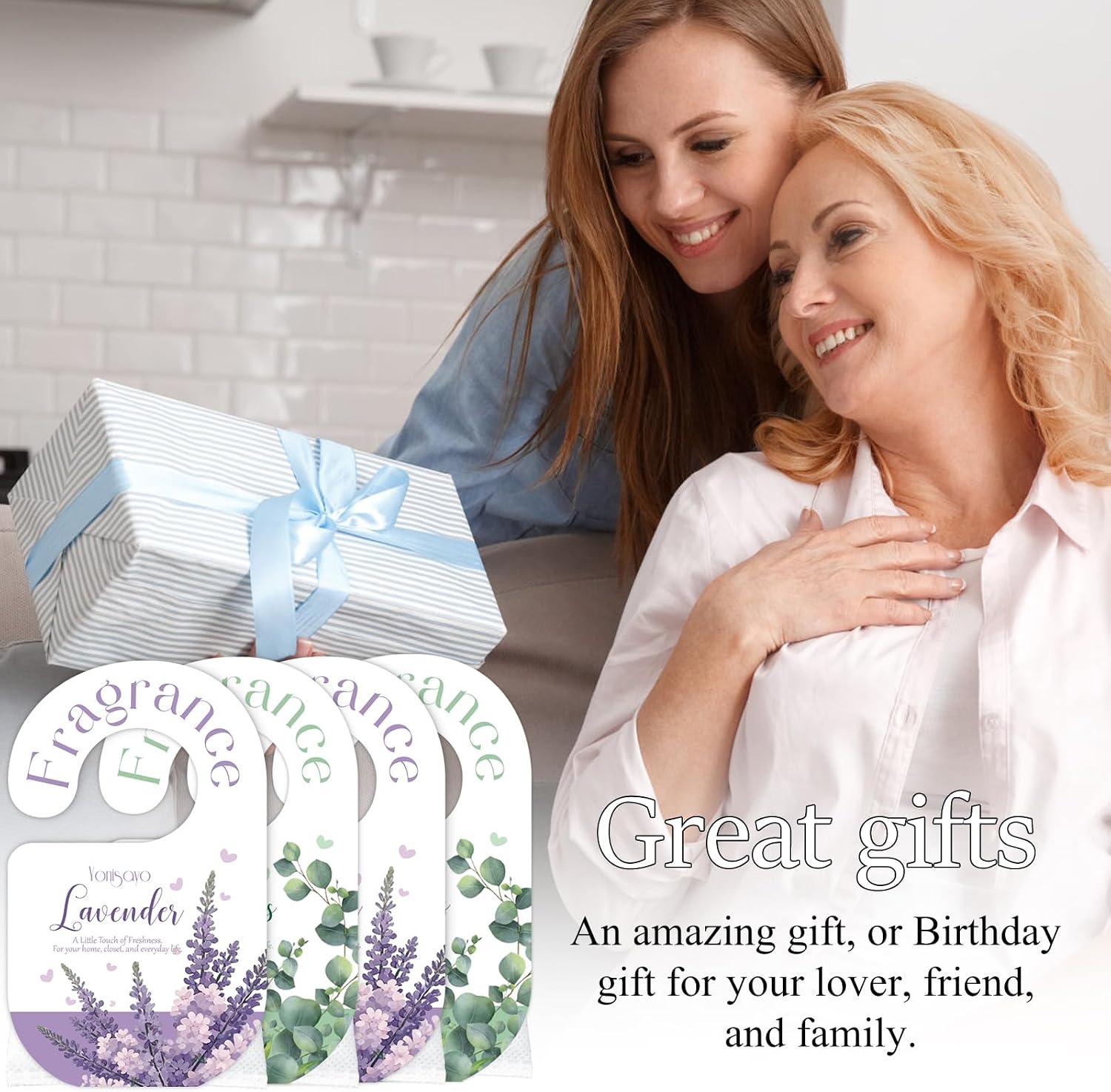 14 Packs Lavender & Eucalyptus Sachets Bags for Drawers and Closets, Long Lasting Scented Sachets Air Fresheners, Natural Odor Eliminator, Home Fragrance Potpourri Bag for Everywhere