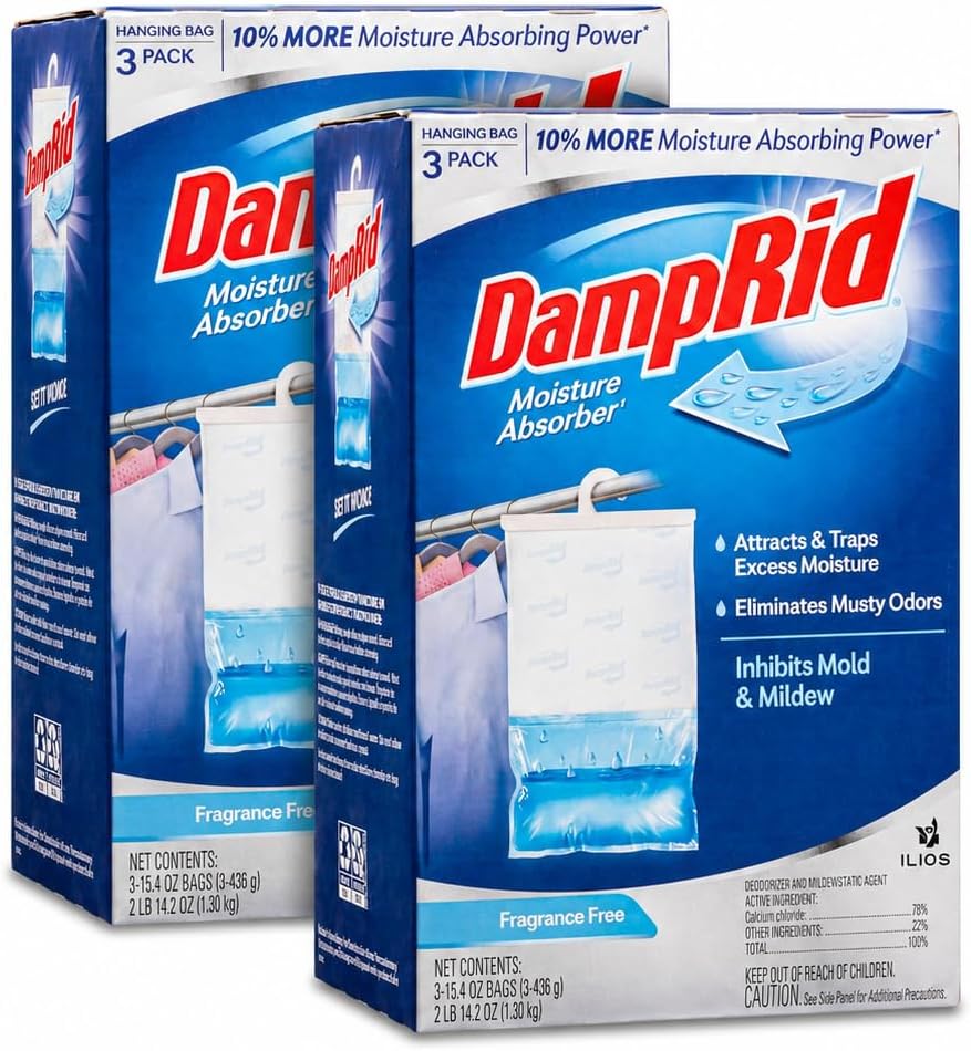 Damp Rid Hanging Bag Moisture Absorbers for Closet