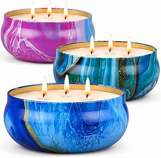 55oz Large Citronella Candles Outdoor,Soy Wax Tin Candles for Patio 3 Wick Up to 270 Hours Burning,Scented Jar Candle for Home,Lemongrass Candle Bulk for Outside Patio Garden Balcony Camping BBQ