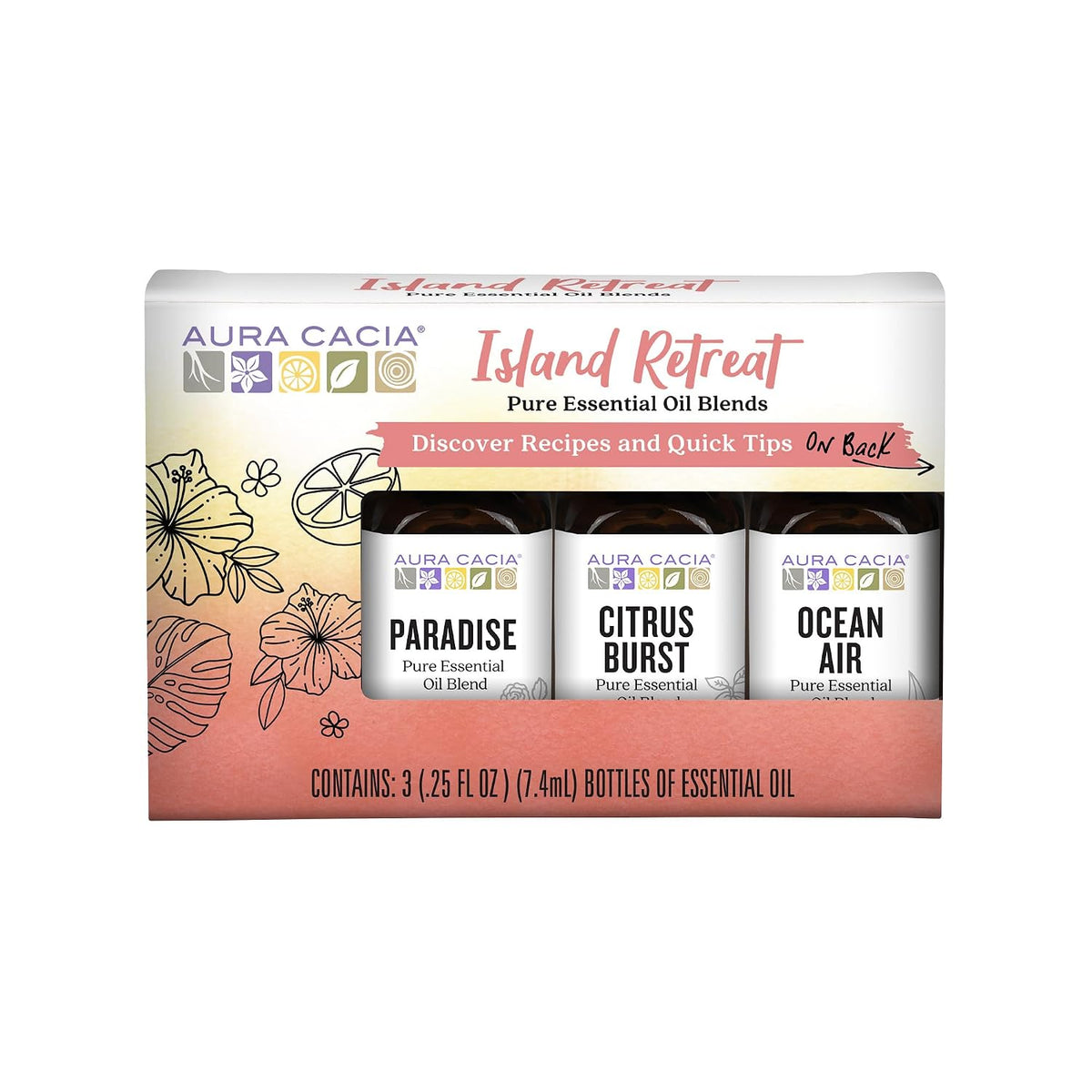 Aura Cacia Island Retreat Essential Oil Kit - Light Aroma