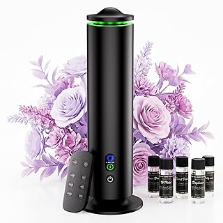 coobest Waterless Diffuser Essential Oil Diffuser with 7 Lights and 5 Oil,4 Scent Intensity Models 3 Timer,Scent Diffuser Starter kit for Home,Offices,Hotels and Spas Aromatherapy Diffuser