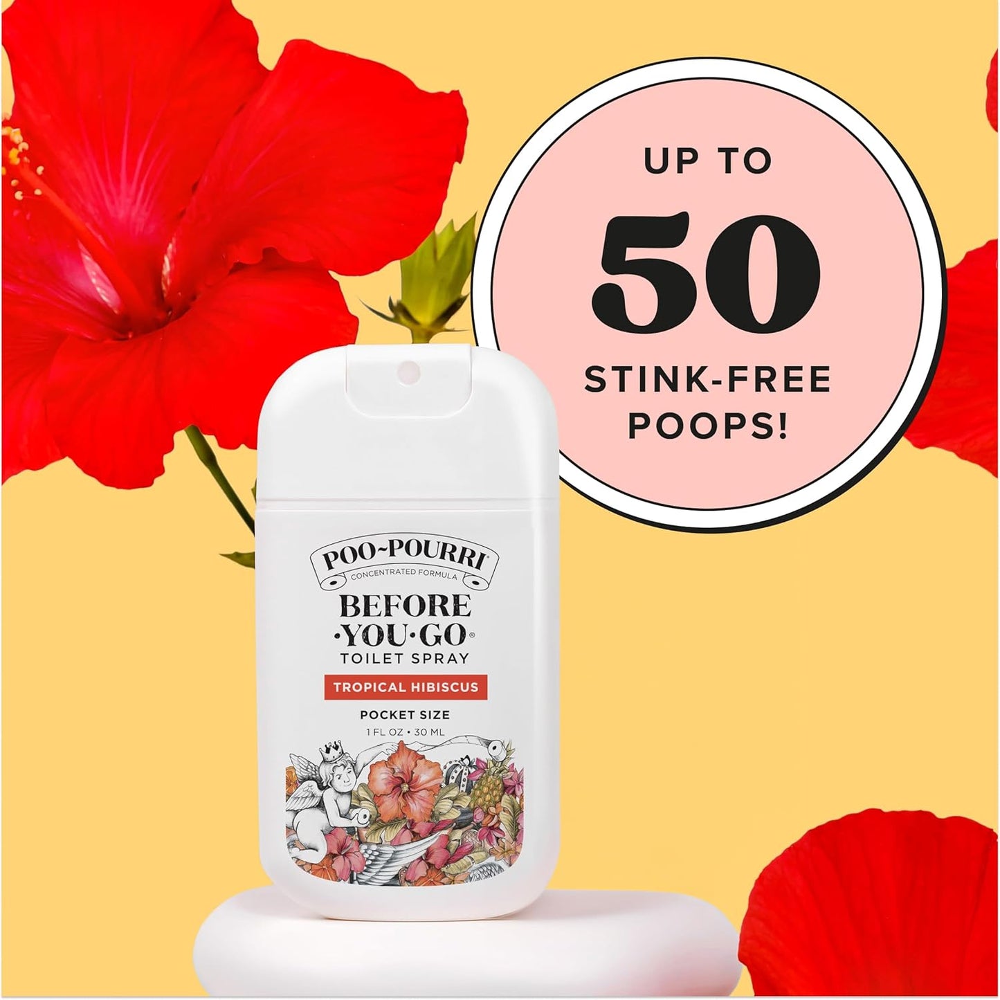 Poo-Pourri Before-You-Go Pocket Toilet Spray, Travel Essentials, 1 Fl Oz, Spring Variety 3 Pack, Each Up to 50 Uses, On-The-Go Bathroom Odor Deodorizer with Essential Oils, TSA Approved Size, 3 Scents