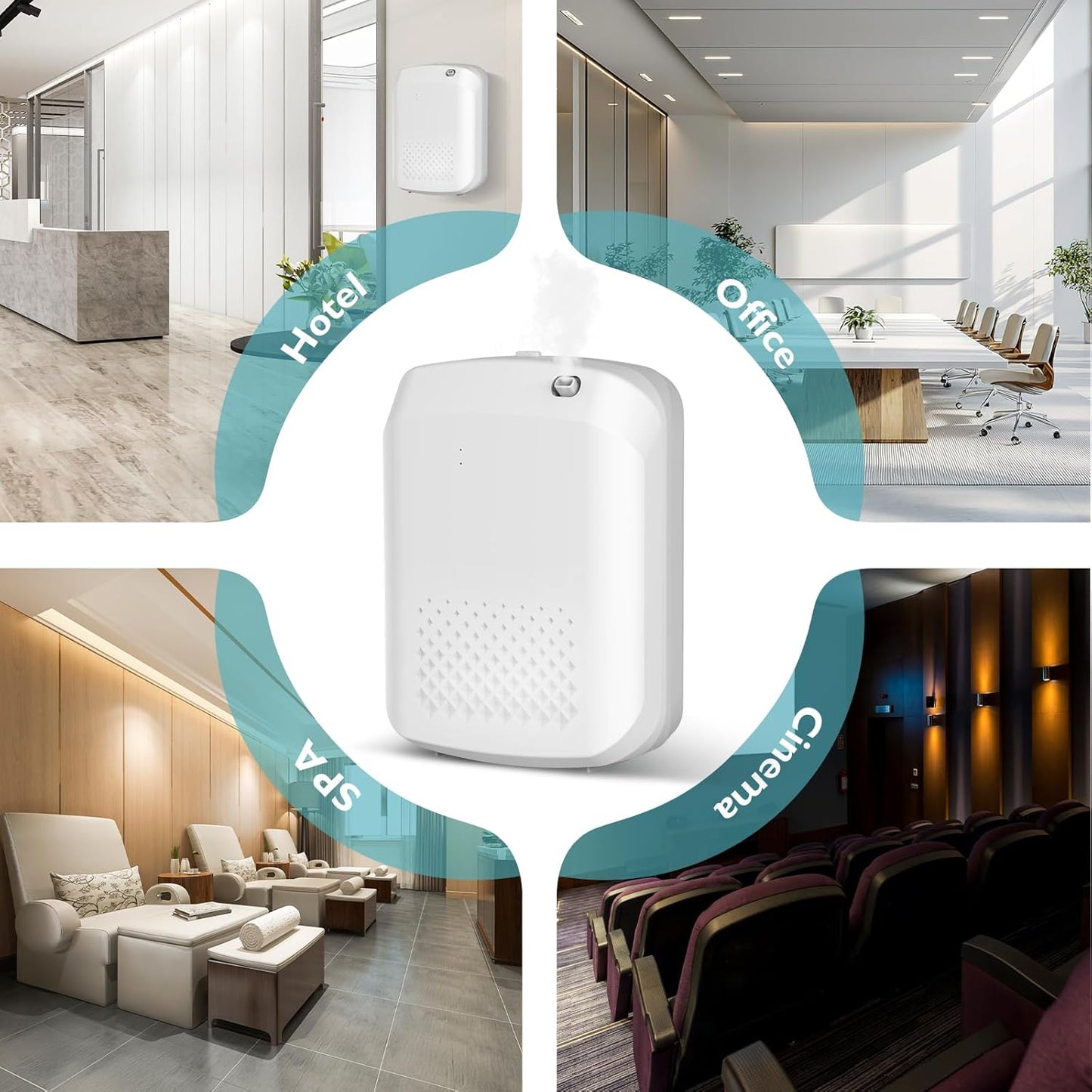 Scent Air Machine for Home, Yofuly Smart Hotel Collection Diffuser with Cold Air Technology, 400Ml Waterless Electric Oil Diffusers for Large Room, Spa, Office, 1500 Sq. Ft Coverage