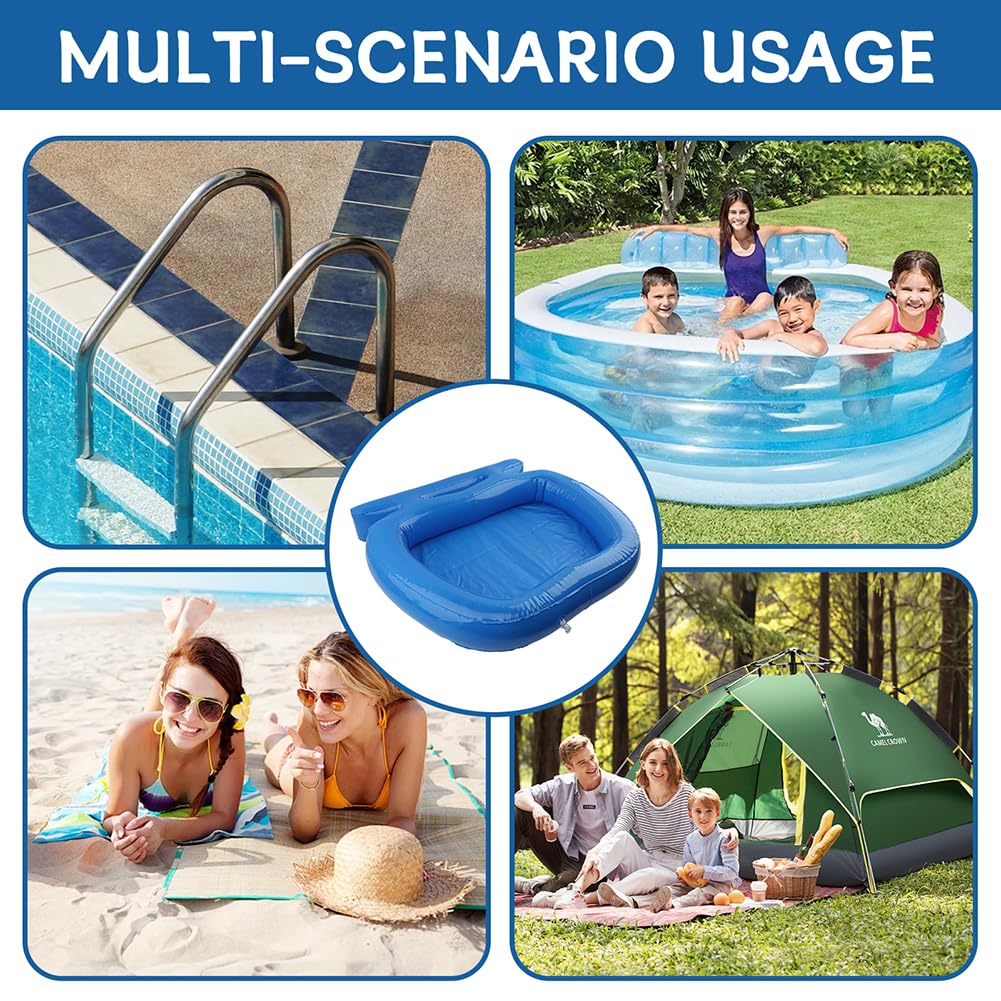 Inflatable Pool Foot Bath, Folding Foot Wash for Pool Entry Ladder
