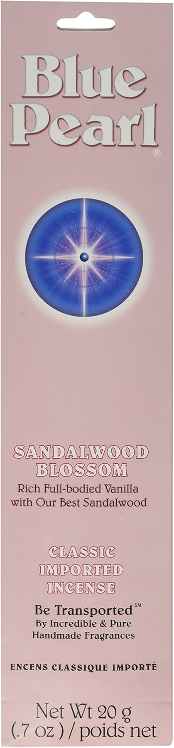 Blue Pearl Classic Fragrance Incense, Sandalwood Blossom, 20 Gram