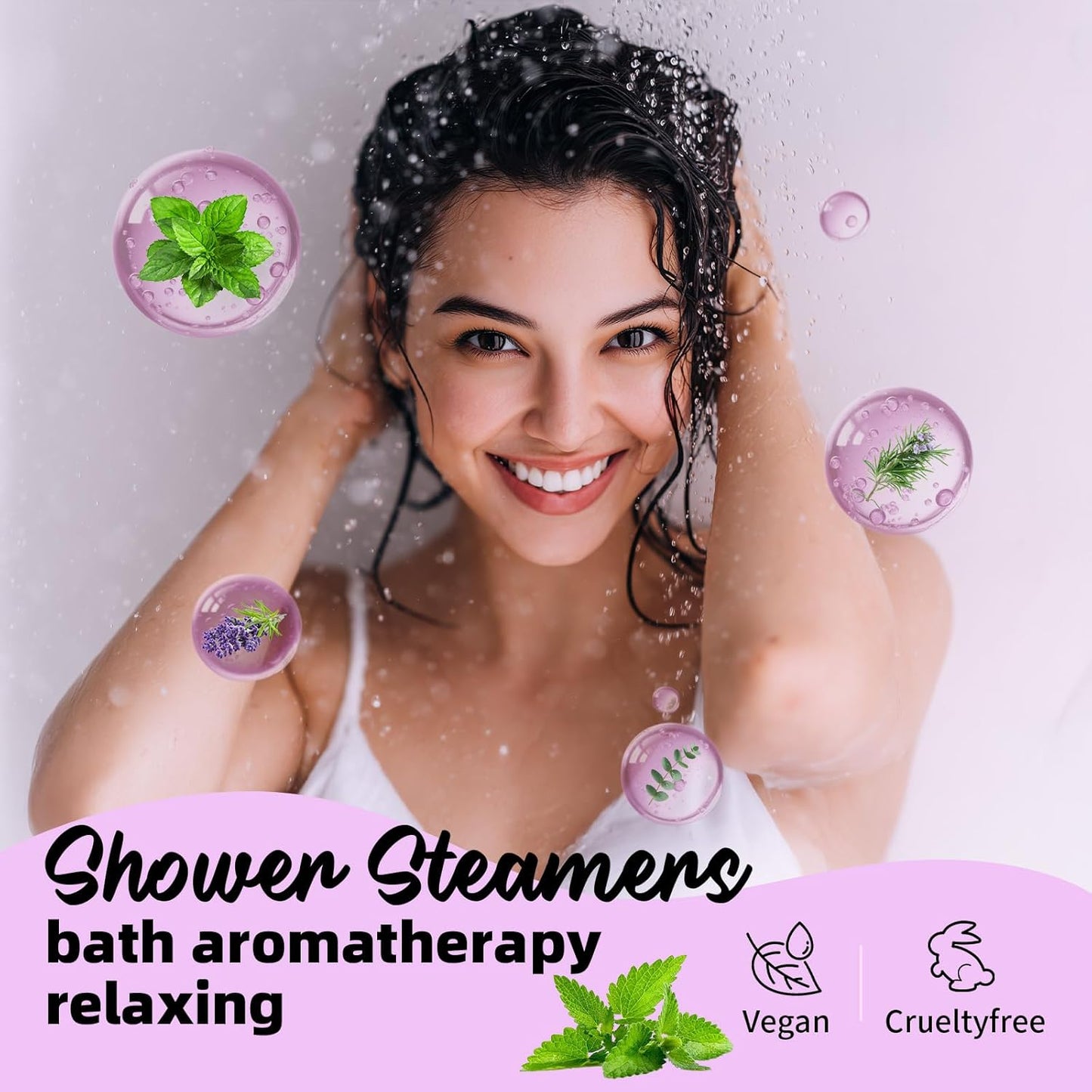 Shower Steamers Aromatherapy -8 Pack Gifts for Women Shower Bombs Tablets,Self Care Relaxation Home SPA ，CNA Week Basket Stuffers Gifts for Women Adults Her Mom Him Men with Natural Essential Oils