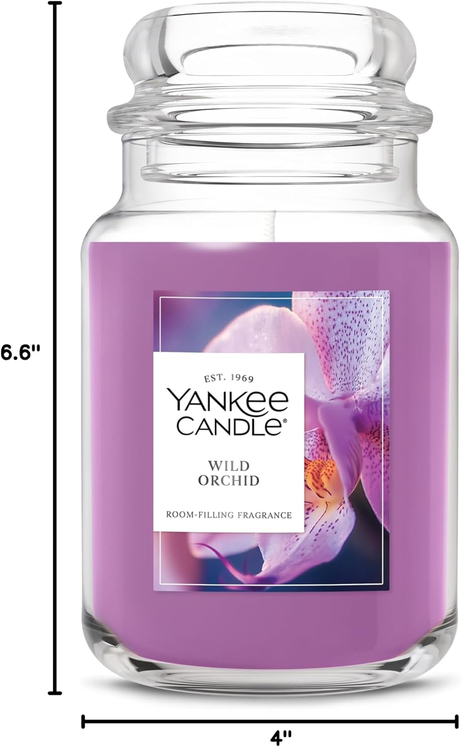 Yankee Candle Wild Orchid Scented Candle, 22oz Large Jar with up to 150 Hour Burn Time, Giftable