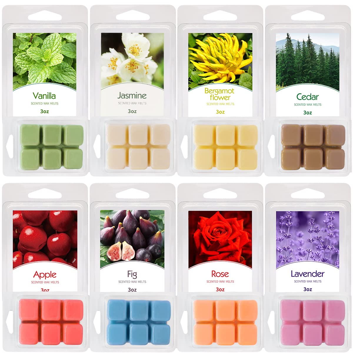 8 Packs Scented Wax Melts Set