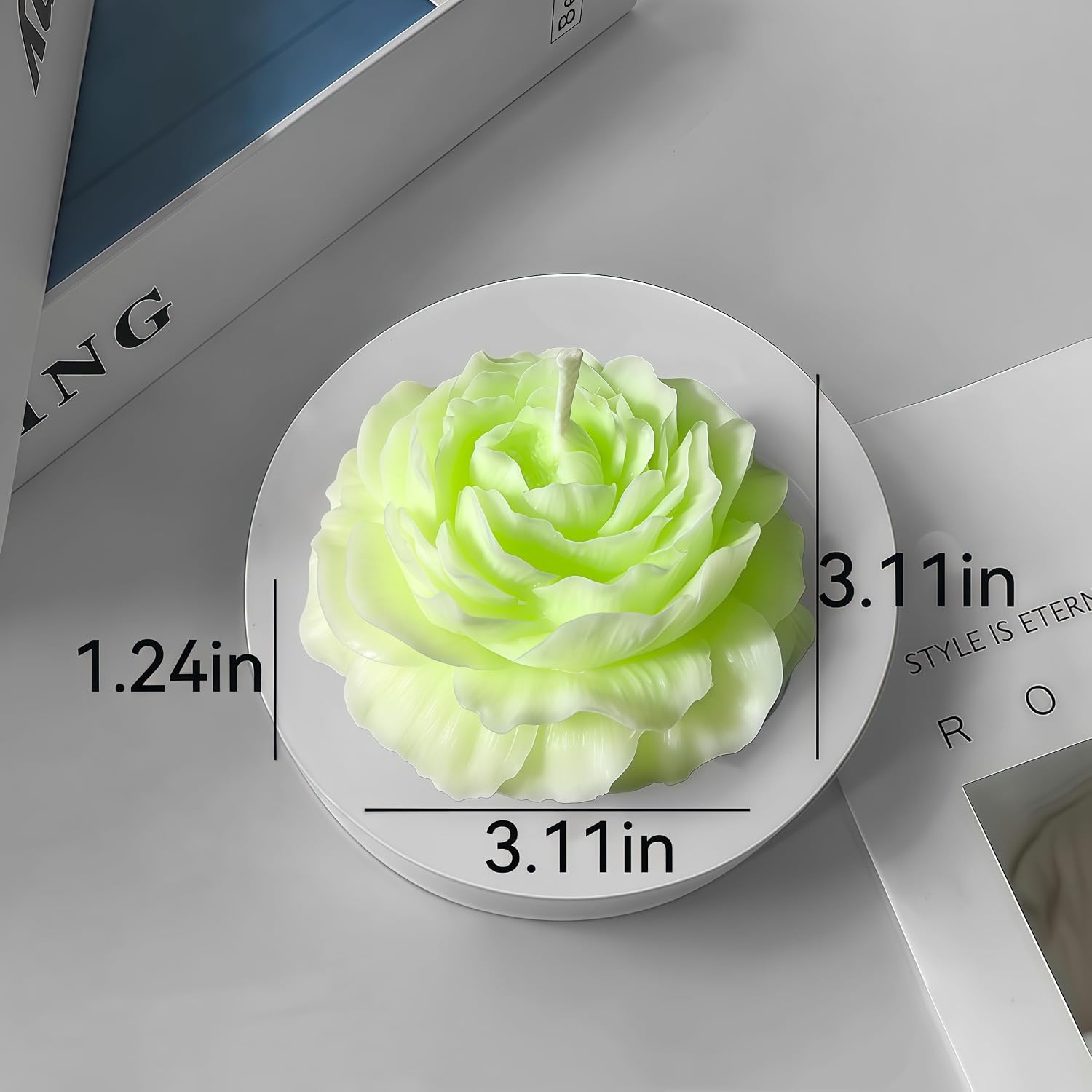 4 Pcs Low Temperature Candles for Wax Play Low Heat Body Safe Drip Candles Set, Flower Shaped Scented for Couples