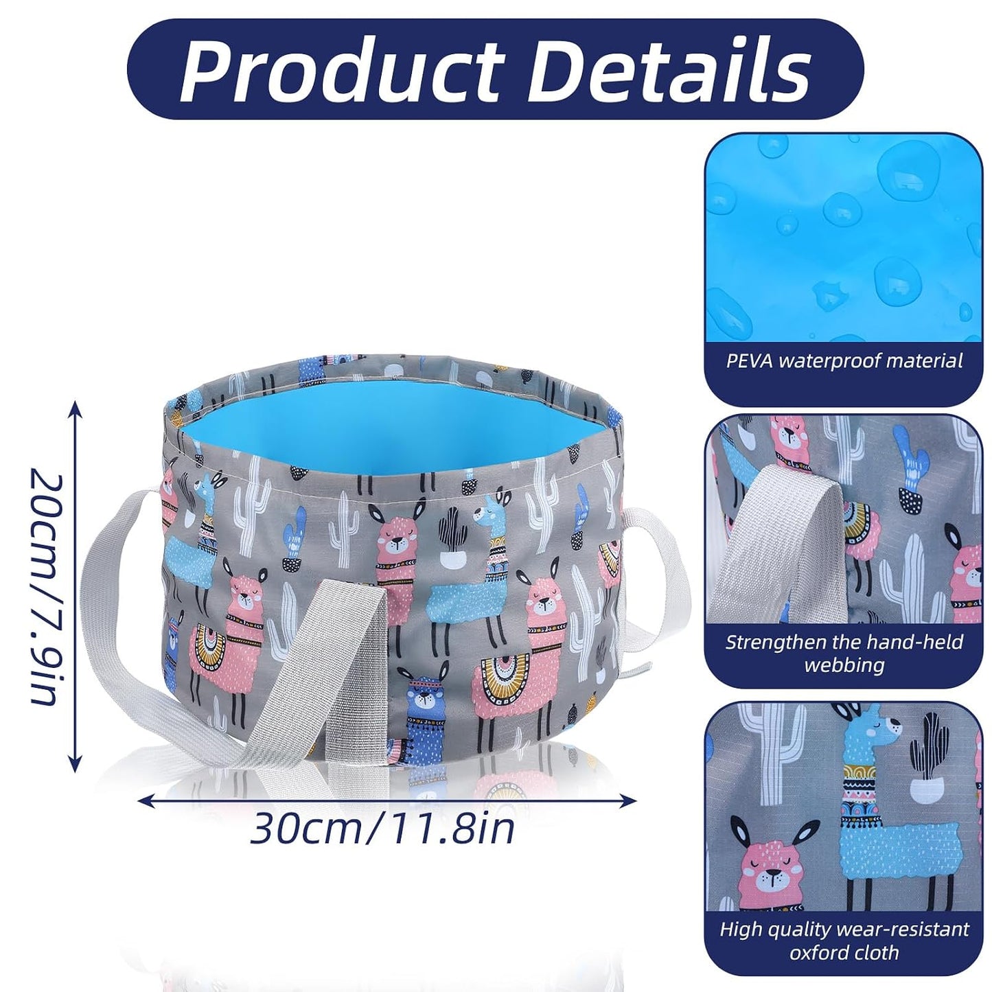 Foldable Bucket for Soaking Feet, Portable Foot Bath Tub Spa Basin Feet Soaking Tub for Travel, Home Pedicure & Outdoor Camping Foot Beauty(Grey)