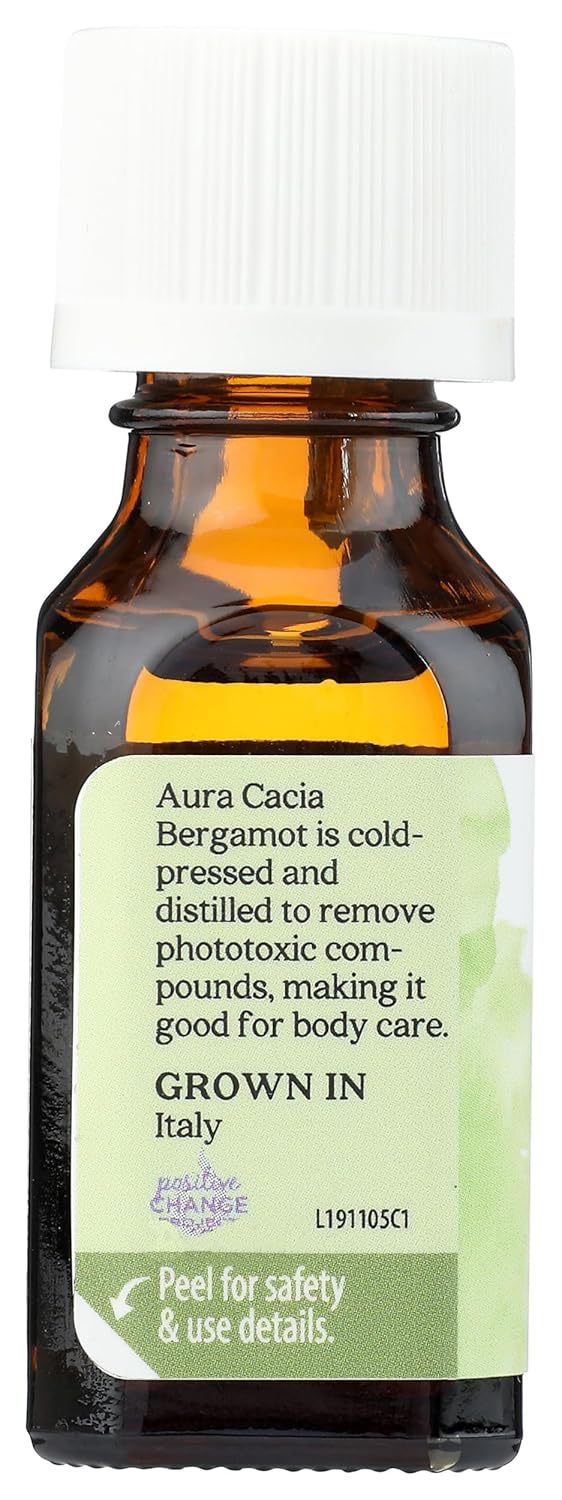 Aura Cacia, Oil Essential Bergamot, 0.5 Fl Oz