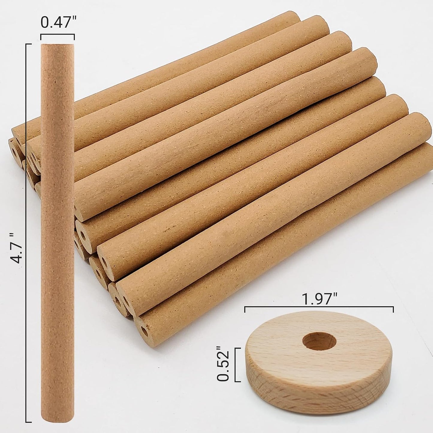 Hollow Citronella Incense Sticks with Natural Ingredients Citronella Lemongrass and Rosemary Oil Help You Better Enjoy Outdoor Life (18 Sticks)