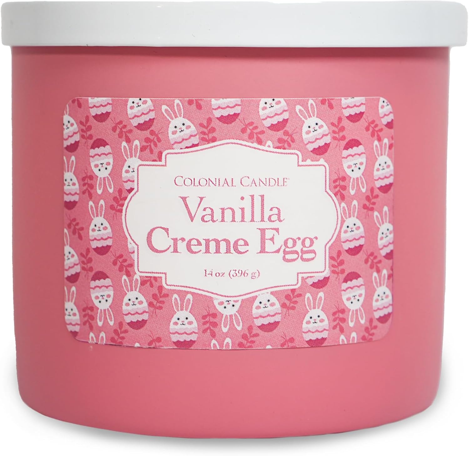 Colonial Candle Vanilla Creme Egg Scented Jar Candle, Easter Collection, 3 Wick, 14 oz - Up to 60 Hours Burn, Easter Candle, Made in the USA