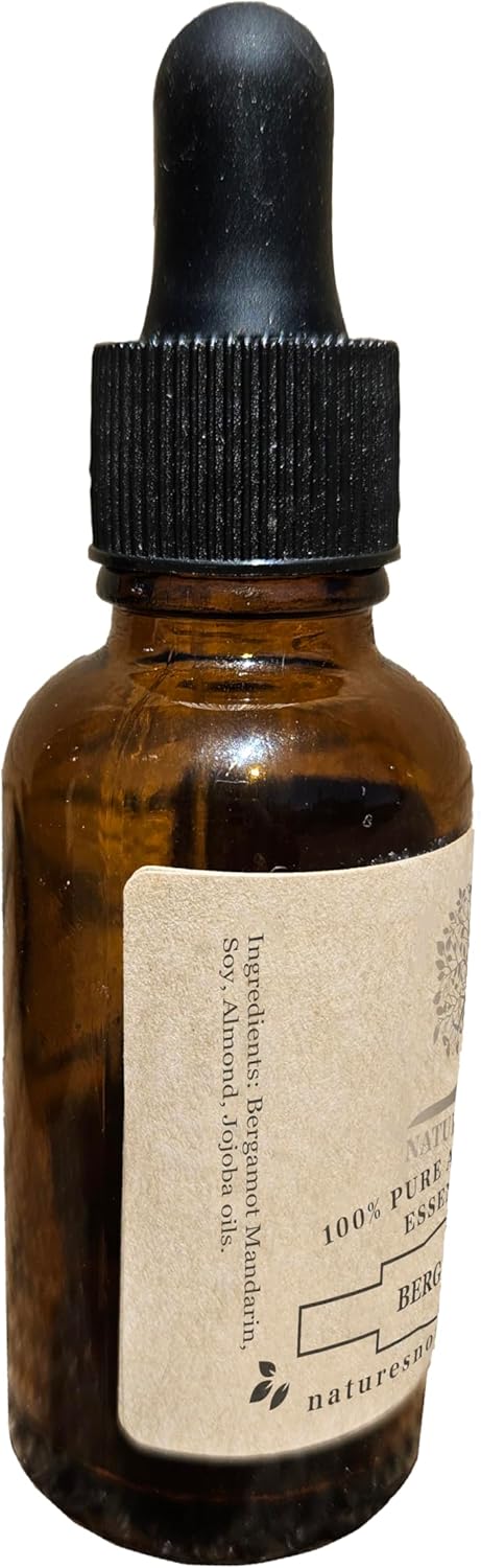 Bergamot Mandarin Essential Oil - 100% Pure Grade Essential Oil by Nature's Note Organics - 0.3 Fl Oz