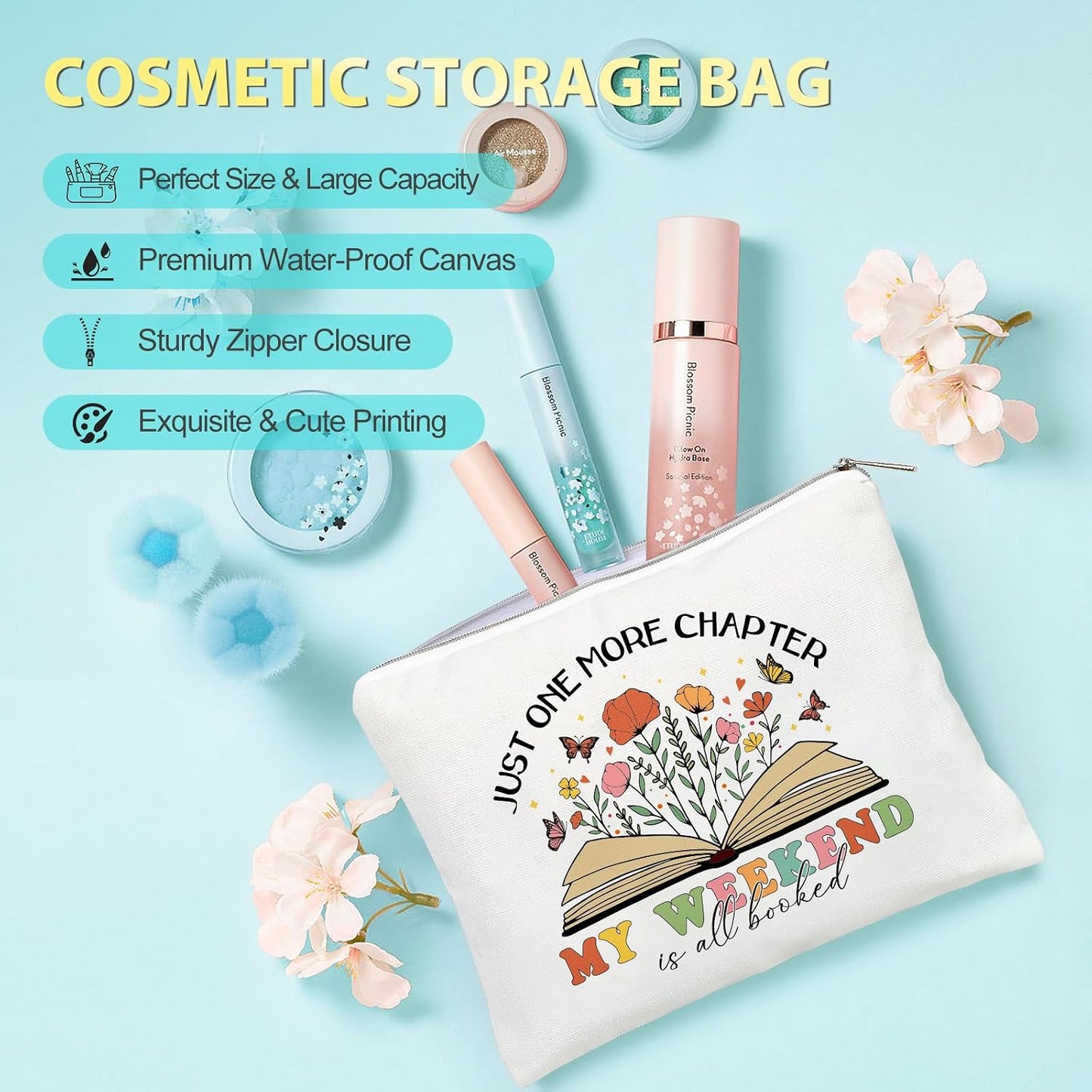 Suhctuptx Book Lovers Gifts, Bookish Gift for Women Book Accessories, Books Club Gift Reading Gifts for Book Lover Readers Teachers Coworker Bookworm Librarian Just a Girl Who Loves Books