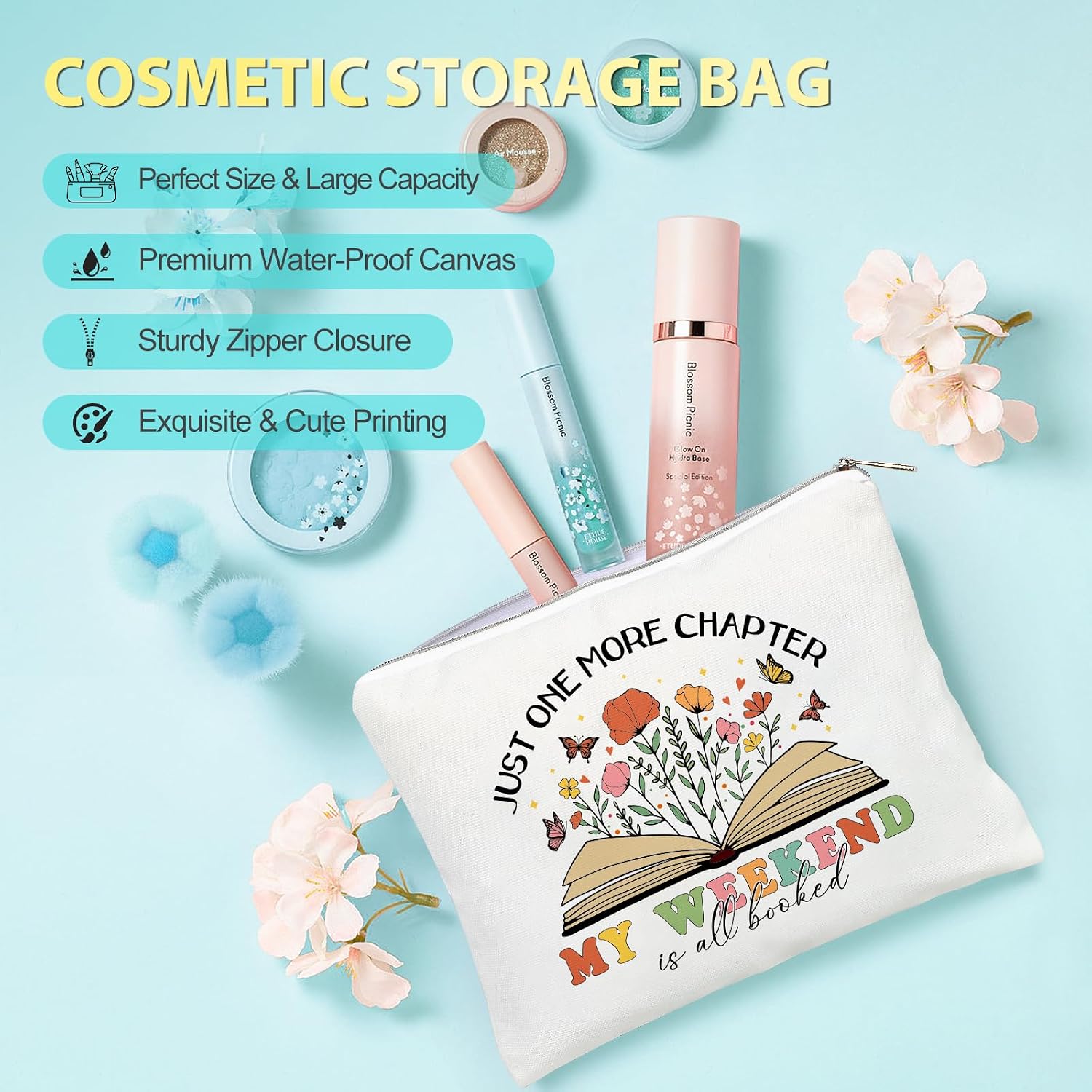 Suhctuptx Book Lovers Gifts, Bookish Gift for Women Book Accessories, Books Club Gift Reading Gifts for Book Lover Readers Teachers Coworker Bookworm Librarian Just a Girl Who Loves Books
